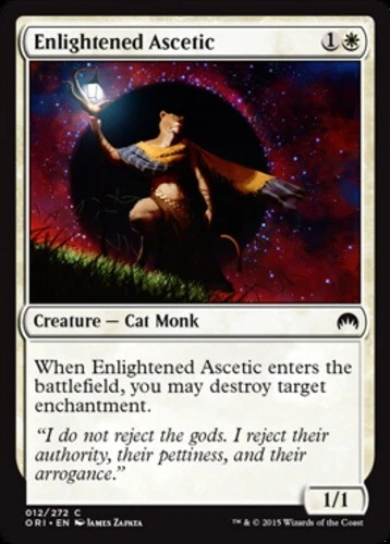 4 Enlightened Ascetic ~ Near Mint Magic Origins 4x x4 Playset UltimateMTG Magic  - Image 1 of 1