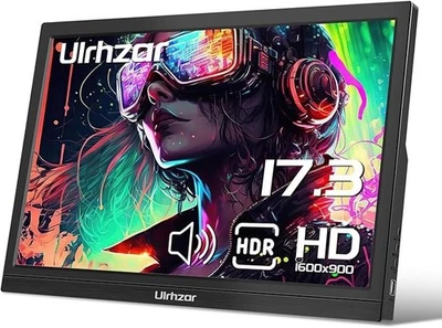 Ulrhzar Portable Monitor 17.3 Zoll 1600x900 Display 60Hz USBC Travel HDMI Monito - Bild 1 von 4