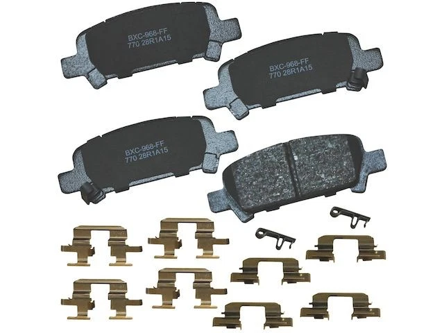 Conjunto de pastilhas de freio traseiras para 98-09 Subaru Forester Legacy Baja Impreza Outback NW34K2 - Imagem 1 de 1