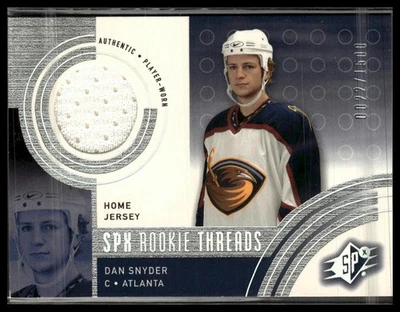 2001-02 SPx #134b Dan Snyder #/1500 Rookie SN,RC,MEM - Image 1 of 2