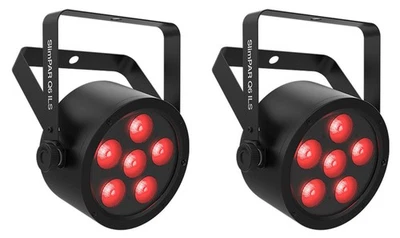(2) Chauvet DJ SlimPAR Q6 ILS RGBA D-Fi USB DMX Par Can Party/Stage Wash Lights - Image 1 of 4
