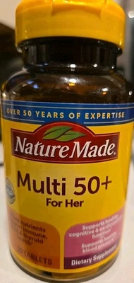 Nature Made Multi 50+ For Her 90 Tablets 1 Pack - New - Image 1 of 4