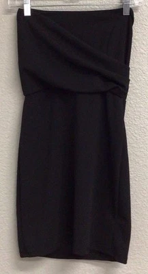 Windsor 全新带标签连衣裙无肩带黑色 LBD 女式中号迷你 — 第 1/4 张图片