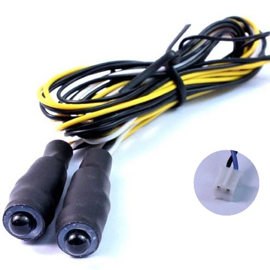 NEW Yeah Racing LK-0025YW Angeleye Yellow LED Light Cable 2 LED (Tamiya Plug) - Image 1 of 1