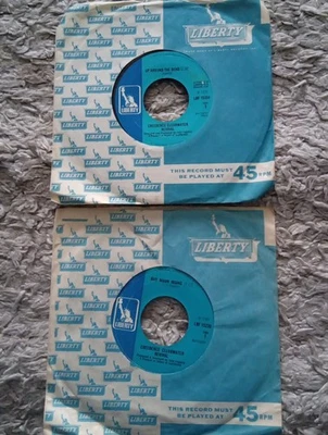 CREEDENCE CLEARWATER REVIVAL - BAD MOON RISING & UP AROUND THE BEND  7" SINGLES  - Image 1 of 3