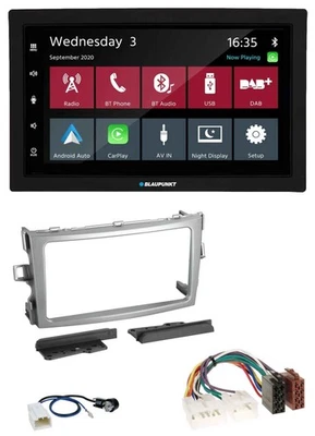 Blaupunkt DAB Bluetooth USB MP3 2DIN Autoradio für Toyota Verso 2009-2018 silber - Bild 1 von 4