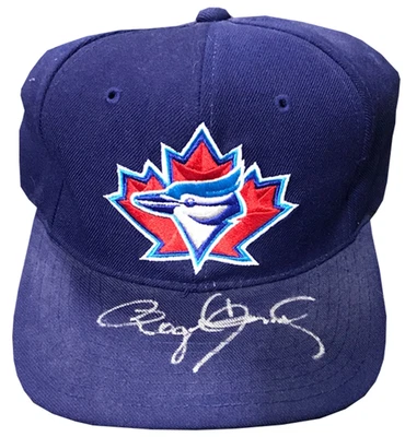 Sombrero autografiado por Roger Clemens Blue Jays (JSA) Foto 1 de 2