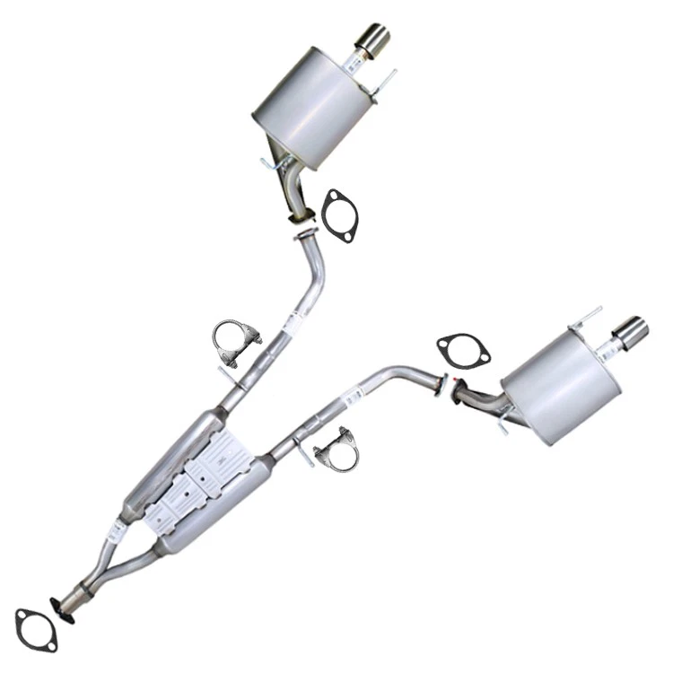 Stainless Steel Resonator Muffler Exhaust Kit fits: 2011-2013 Infiniti M37 3.7L - Image 1 of 4