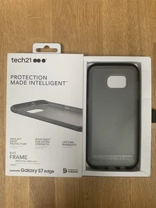 For Samsung Galaxy S7 Tech21 Evo Check Case ultra thin L.weight Black, Clear col - Picture 1 of 3