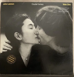 JOHN LENNON – Double Fantasy - Promo Stamped Vinyl LP  W/Hype Sticker 1980 - Picture 1 of 8