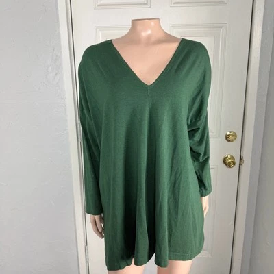 BRYN WALKER женщин Топ M V шеи Lagenlook туника легкий эластичной бамбука C3-19 - Изображение 1 из 4