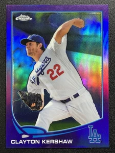 2013 Topps cromo púrpura refractors #175 Clayton Kershaw Los Angeles Dodgers - Imagen 1 de 2