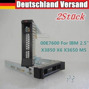2* 2.5" Tray Caddy Festplattenrahmen 00E7600 für IBM X3550 X3650 M5 X6 - Afbeelding 1 van 7