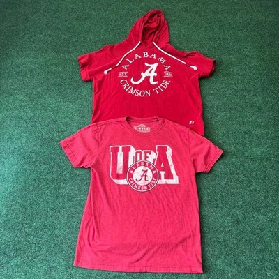 Женский средний комплект Alabama Crimson Tide — футболка с капюшоном и графическая футболка - Изображение 1 из 4