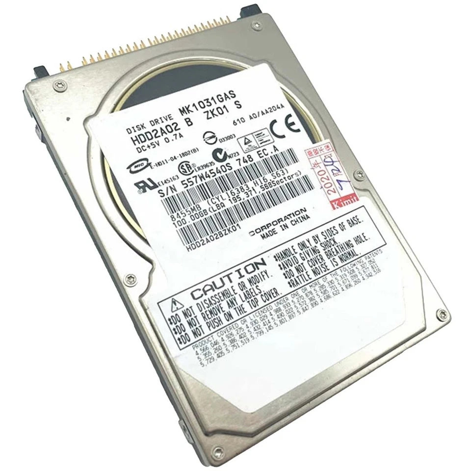 Hard Disk HDD IDE PATA 2.5" 100GB Refurbished Toshiba Laptop - Image 1 of 1