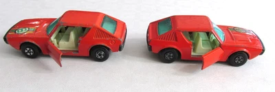 2-1974 LESNEY MATCHBOX Superrápido Nº 62 RENAULT 17TL Coches de Carreras Rojo Jugado Con Foto 1 de 4