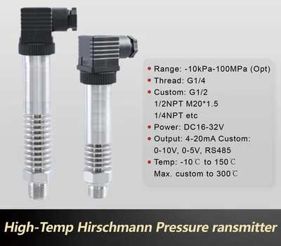 Pressure Sensor High Temp PCM300H 4-20mA 0-10V RS485 G1/4 Thread Industrial - Image 1 of 4