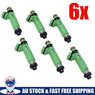 6x Fuel Injectors For Mitsubishi Triton MK & Challenger PA V6 3.0 6G72 1998-2006 - image 1 of 4