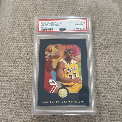 Magic Johnson 1995 Skybox E-xl azul #40 PSA 10 Foto 1 de 2