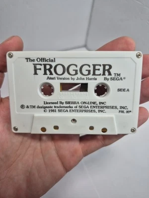 Official Frogger Atari Cassette Tape Sega Sierra Online 1981 Video Game - - Image 1 of 4