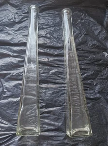 Thin Flower Vase Large Clear Glass double Flower Vase Bottle - Picture 1 of 2