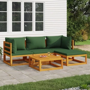 Garten Lounge Set mit Kissen Gartenmöbel Sitzgruppe Sofa Massivholz vidaXL - Bild 1 von 48