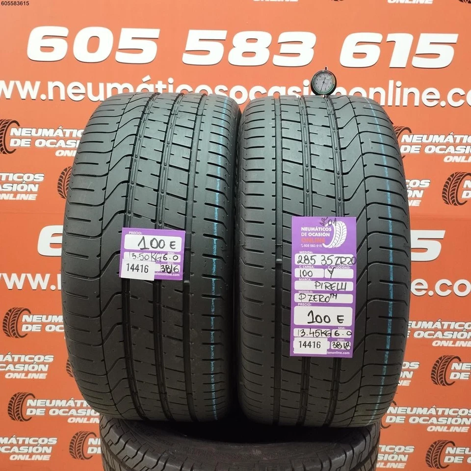 2x 285 35 ZR20 100Y PIRELLI PZERO TM 01 6.0/6.0MM REF. 14416 - Imagen 1 de 4