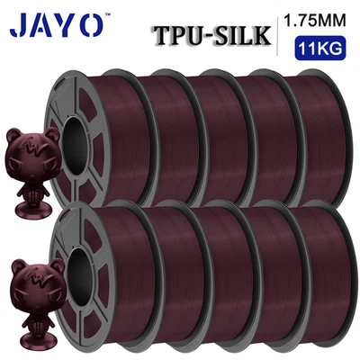 JAYO 10KG 3D Printer Filament 1.1KG/SET 1.75mm PLA PLA+ SILK PETG PLA Meta Wood - Image 1 of 4