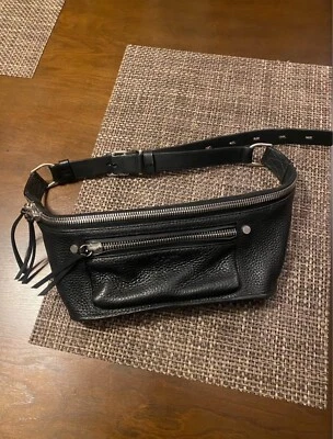 Riñonera de cuero negra Rag & Bone ELLIOT Foto 1 de 4