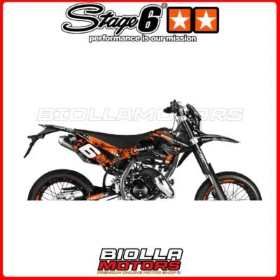 S6-058803/BK GRAFICHE STAGE6 ARANCIONE / NERO BETA RR 50 SM 50 Foto 1 de 4
