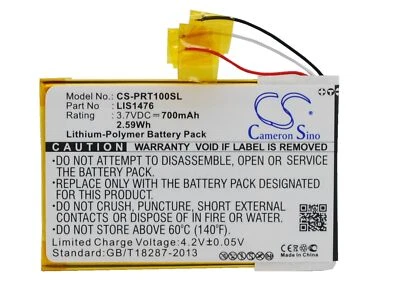 Battery for Sony PRS-T1 PRS-T2 PRS-T3 PRS-T3S PRS-T3E Replace 1-853-104-11 LIS14 - Image 1 of 4