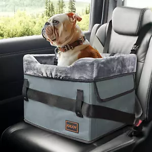 Portable Puppy Dog Booster Car Seat with Clip-On Safety Leash Up to 25lbs - Picture 1 of 11