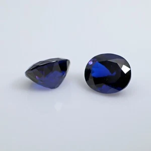 ROYAL BLUE SAPPHIRE NANO GEMs HEAT RESISTANT NANO CRYSTAL LOOSE STONE OVAL CUT - Picture 1 of 11