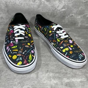 Vans Off The Wall Anti Smoking Graffiti Lace Up Low Top Shoes Men's Size 10 - Picture 1 of 16