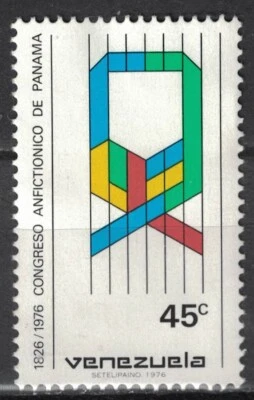 VENEZUELA:1976 SC#1149 MNG Amphictyonic Cong. of Panama, Sesqui.  AA - Image 1 of 2