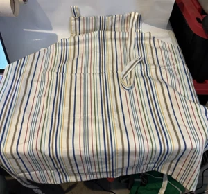 Vintage Cannon Farmhouse Full Bib Apron Stripe Retro 1980's Kitchen Wear. - Picture 1 of 4