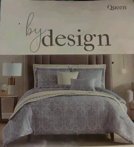 by design 8 Pc. Comforter & Quilt Set Size Queen Kimmel-Blue - Picture 1 of 5