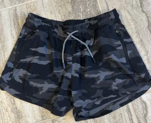 Athleta Girl Black Camo Running Shorts Size XL (14) - Picture 1 of 14