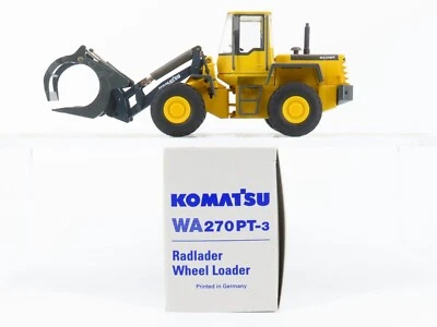 Komatsu WA270PT-3 Wheel Loader Log Grapple - Conrad 1:50 Scale Model #2434 New - Image 1 of 4