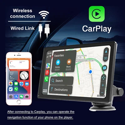 9"  Car MP5 Player Apple Carplay/Android Auto Car Bluetooth Radio + 4 LED Caméra - Photo 1/4