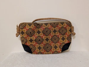 NEW Natural Cork Criss Cross Crossbody bag 341A - Picture 1 of 4