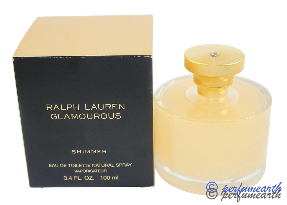 Ralph Lauren Glamourous Shimmer  3.4 oz/100 ml Edt Spray New In  Box For Women - Image 1 of 1