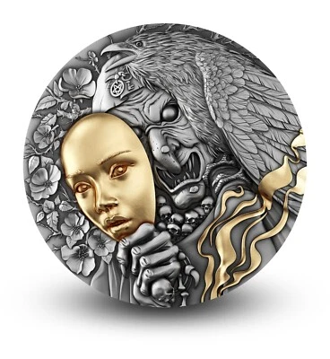 2023 BEHIND THE MASK: 5 Dollar 2 oz Silbermünze Niue - Bild 1 von 4