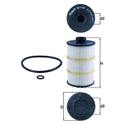 Oil Filter For Audi A6 C7 RS6 Quattro Genuine Mahle 079115561J 079198405D - Image 1 of 4