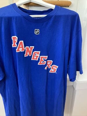 Camisa Rick Nash New York Rangers Azul Reebok 2014 Stanley Cup Final Talla XL Foto 1 de 4