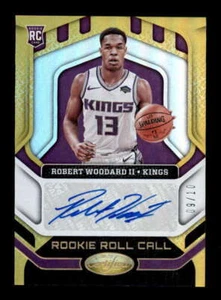 ROBERT WOODARD II 2020/21 CERTIFIED ROOKIE ROLL CALL GOLD AUTO RC #09/10 T4586 - Picture 1 of 1