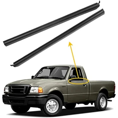 For 1999-2011 Ford Ranger Front Outer Window Molding Trim Weatherstrip Seal L&R Foto 1 de 4