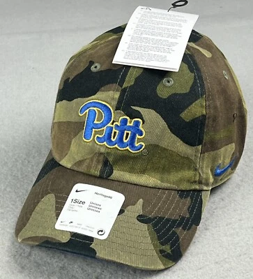 Boné camuflado verde ajustável Nike Pitt Panthers Heritage86 novo com etiquetas - Imagem 1 de 4