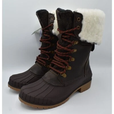 Kamik Mujer Talla 8 Sienna F2 Marrón Impermeable Aislado Gamuza Cuero Botas de Invierno Foto 1 de 4