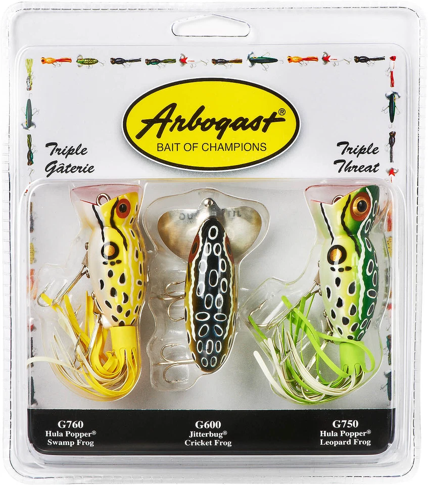 Arbogast Triple Threat Varying Weights Fishing Lures